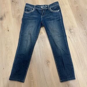 INC International Concepts Dark Blue Skinny Jeans